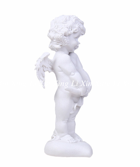 Custom Made Lovely Resin Cherub Statues With Permanent Rustic And Antique
